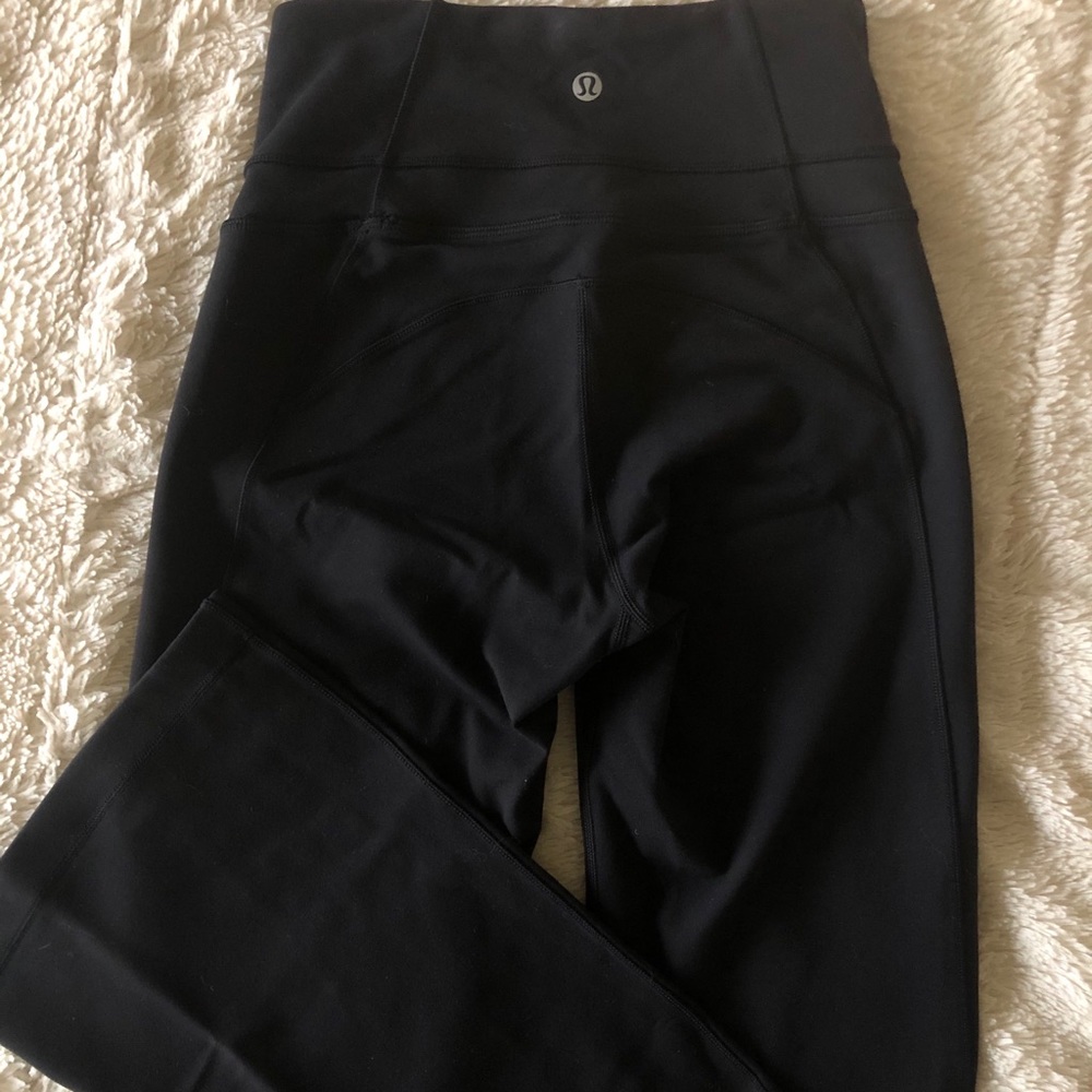 Lululemon flare black pants size 4